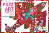 DJECO Obrysové puzzle Ptáček 500 dílků