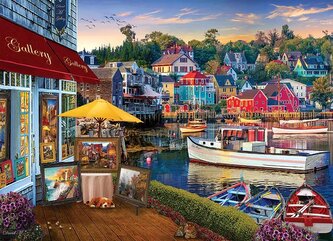 COBBLE HILL Puzzle Galerie v přístavu 1000 dílků