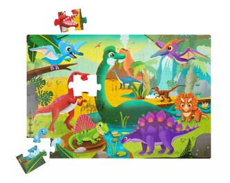 Puzzle maxi 48 ks Dinosaurus