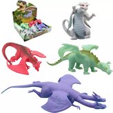 Drak strečový antistresový 21cm 4 druhy