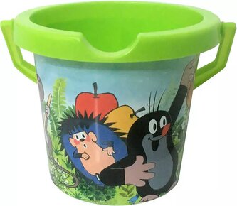 PL Kyblík na písek Krtek (Krteček) malý 13cm zelený