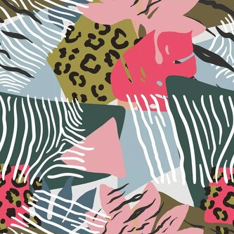 RAVENSBURGER Čtvercové puzzle Zvířecí vzory 500 dílků