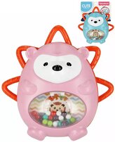 BAM BAM Baby chrastítko kousátko ježek 2v1 pro miminko 2 barvy