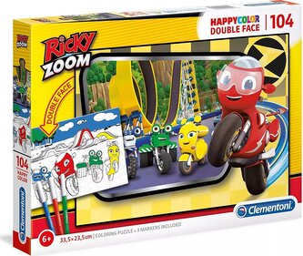 CLEMENTONI Oboustranné puzzle Ricky Zoom 104 dílků