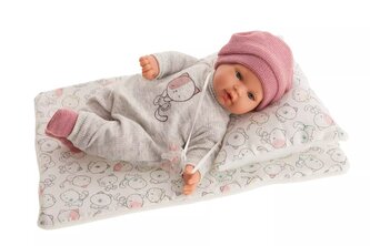 Antonio Juan 11115 KIKA - realistická panenka se zvuky a měkkým látkovým tělem - 27 cm