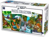 D-TOYS Puzzle La Fontainovy bajky 4v1 (24,35,48,60 dílků)