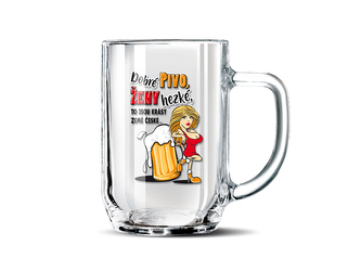 Nekupto Dárkový půllitr Dobré pivo, ženy hezké RDH