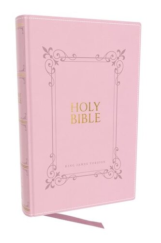 KJV Holy Bible: Large Print with 53,000 Center-Column Cross References, Pink Leathersoft, Red Letter, Comfort Print (Thumb Index