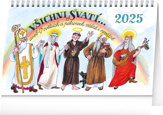 Kalendář 2025 stolní: Všichni svatí - Kamila Skopová, 23,1 × 14,5 cm Kalendář 2025 stolní: Všichni svatí - Kamila Skopová, 23,1 × 14,5 cm