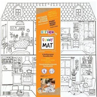 Mata biała Sweet Home Funny Mat STRIGO