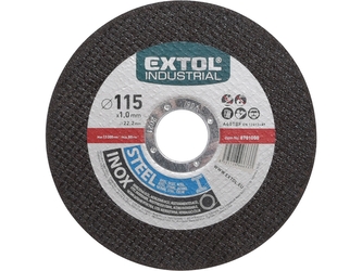 EXTOL INDUSTRIAL kotouč řezný na ocel/nerez, O 115x1,0x22,2mm