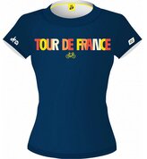 Dámské tričko Tour de France: Nápis 2024 (S) navy blue bavlna