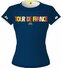 Dámské tričko Tour de France: Nápis 2024 (L) navy blue bavlna