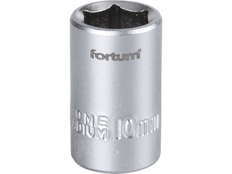 FORTUM hlavice nástrčná 1/4", 10mm, L 25mm