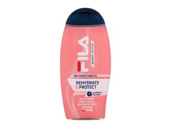 Fila Sport Active Sprchový gel Rehydrate & Protect 2in1 Shampoo + Shower Gel 250 ml pro ženy