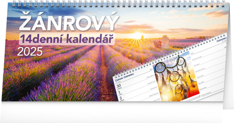 NOTIQUE Stolní kalendář Žánrový 2025 – 14denní, 33 x 14,5 cm NOTIQUE Stolní kalendář Žánrový 2025 – 14denní, 33 x 14,5 cm