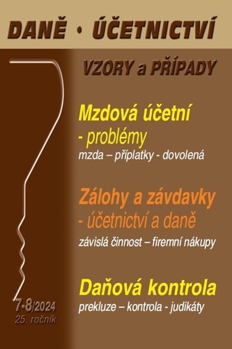 Daně, účetnictví, vzory a případy Daně, účetnictví, vzory a případy