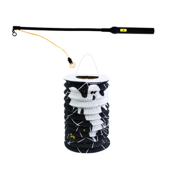 Lampion Halloween 15 cm se svítící hůlkou 40 cm Lampion Halloween 15 cm se svítící hůlkou 40 cm