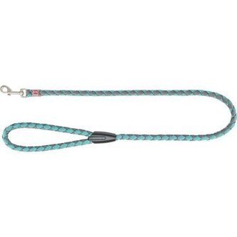 Vodítko CAVO kulaté, aqua/grafit - L-XL: 1,00 m/18 mm