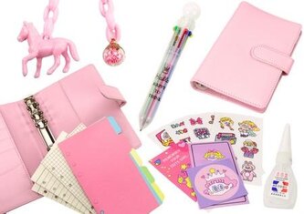 Notes z akcesoriami różowy Notes z akcesoriami różowy