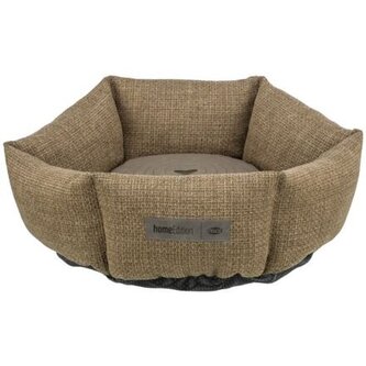 VIVIANA kulatý sametový pelech, ø 50 cm, hnědá