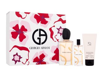 Giorgio Armani Si parfémovaná voda 100 ml + tělové mléko 50 ml + parfémovaná voda 15 ml