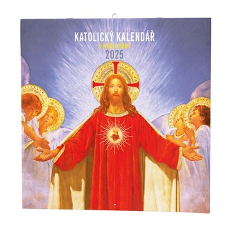 Nástěnný kalendář - Katolický kalendář (s modlitbami) - 2025, 28,5 × 28,5 cm