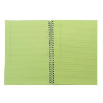 Spirálový sešit "Irlen Jotta Green", A4, linkovaný, 100 listů, PUKKA PAD IRLJOTA4(GREEN)