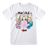 Pánské tričko DC Comics: Harley Quinn Mad Love (2XL) bílá bavlna