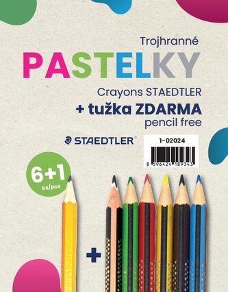 Sada pastelek 6+1 zdarma tužka