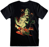 Pánské tričko The Simpsons|Simpsonovi: Homerzilla (2XL) černá bavlna