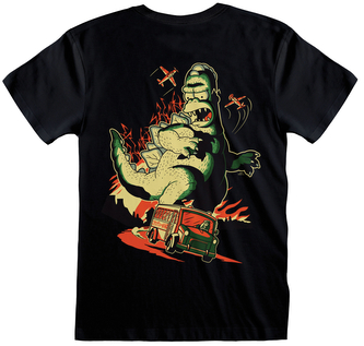 Pánské tričko The Simpsons|Simpsonovi: Homerzilla (2XL) černá bavlna