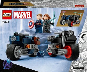 LEGO®76260 MARVEL Motocykle Czarnej Wdowy opakowanie zbiorcze 4 sztuki