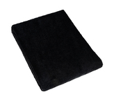 Froté plážové osušky - černá - 100x150 cm