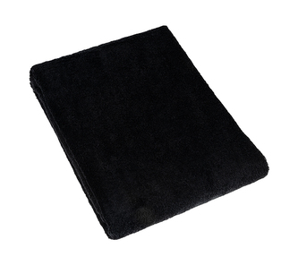 Froté plážové osušky - černá - 100x150 cm