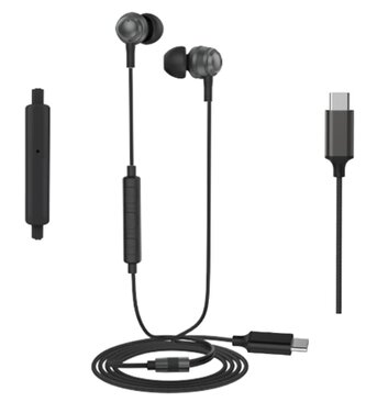 Sluchátka WG s Type-C koncovkou (Černé)