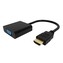 Adaptér HDMI (male) to VGA (female D-Sub DE-15)