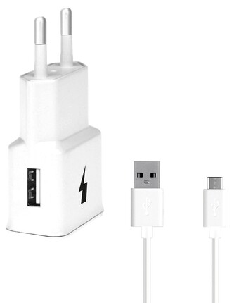 USB Fast Charger 2,4A + TYPE-C Cable