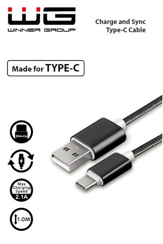 Datový kabel Type C (Černý)