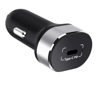 Autonabíječka 1xUSB-C-PD 18W 5V-9V-12V (Bez kabelu) (Černá)