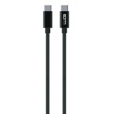 Datový kabel Type C-Type C/50cm/3A/nylon braided/černý
