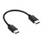 Datový kabel Type-C/Type-C 20cm (Černý)