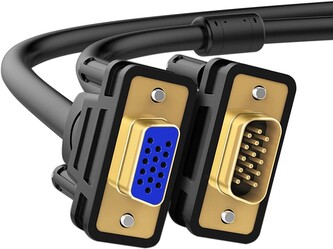 Prodlužovací kabel VGA (male D-Sub DE-15) to VGA (female D-Sub DE-15) - 2m (Černý)