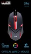 Myš drátová optická WG4 - LED podsvícení (Černá)