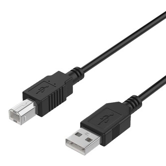 Datový kabel USB-A(male) to USB-B(male) - 1,5m (Černý)