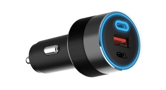 Autonabíječka 3xUSB 130W/USB-C PD 100W (silver grey black)