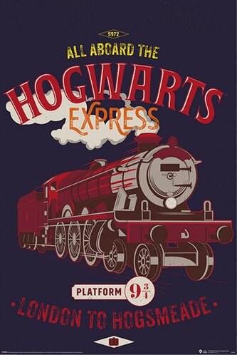 Plakát Harry Potter: Bradavický Express (61 x 91,5 cm)