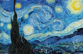 Plakát Vincent Van Gogh: Hvězdná noc (61 x 91,5 cm)