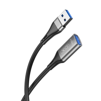 Adaptér XO-NB220, USB A (male) na USB A (female) 3.0,délka 3m, barva černá