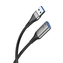 Adaptér XO-NB220, USB A (male) na USB A (female) 3.0, délka 2m, barva černá